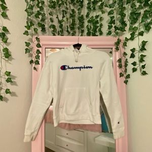 Champion White Hoodie